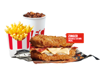 Zinger Double Down Meal